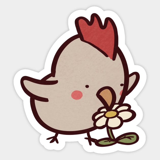 Stop and Smell the Flowers Sticker by ThumboArtBumbo